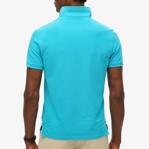 Polo m/c piqué Superdry Blue