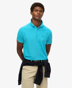 Polo m/c piqué Superdry Blue