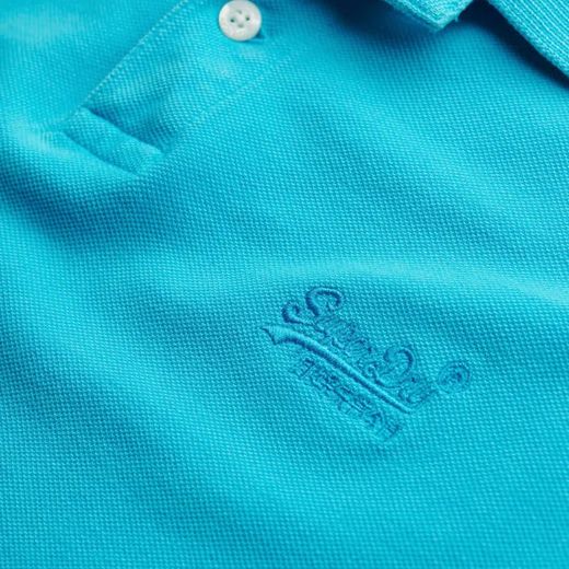 Polo m/c piqué Superdry Blue