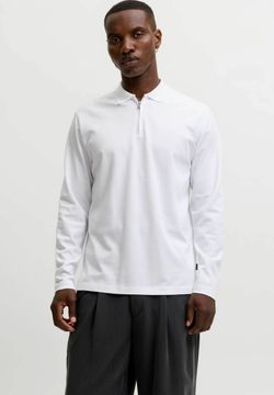 Polo m/l con cremallera Jack & Jones Bright White