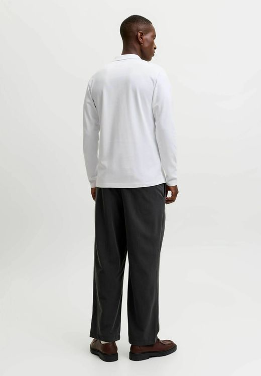 Polo m/l con cremallera Jack & Jones Bright White