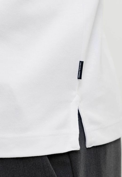 Polo m/l con cremallera Jack & Jones Bright White