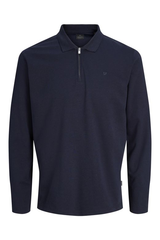 Polo m/l con cremallera Jack & Jones Navy Blazer