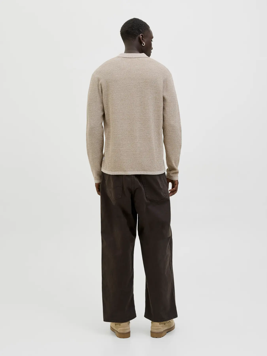 Polo m/l de punto Jack & Jones Sand