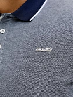Polo m/l jaspeado Jack & Jones Insignia Blue