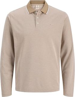 Polo m/l jaspeado Jack & Jones Petrified Oak