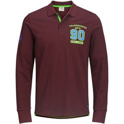 Polo de manga larga piqué con apliqués Jack & Jones Port Royale