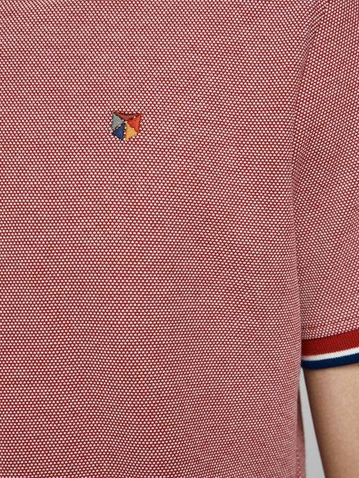Polo m/c piqué con cuello contrastado y ribete Jack & Jones Red