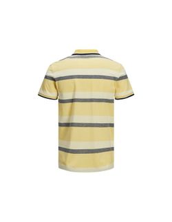 Polo piqué con rayas anchas colores Jack & Jones Sun Yellow