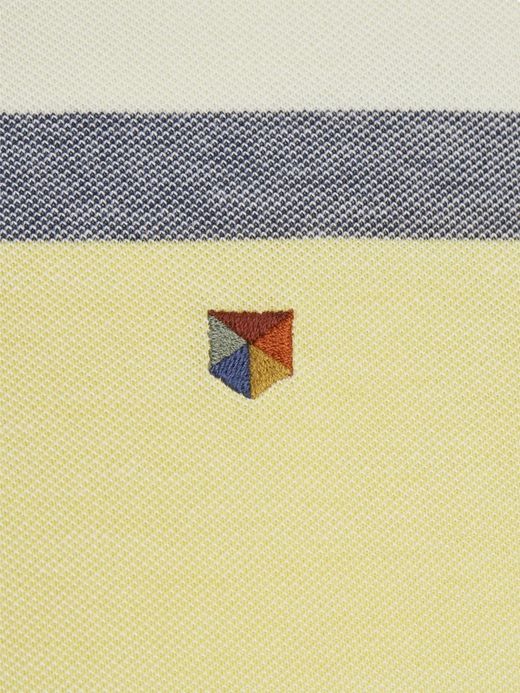 Polo piqué con rayas anchas colores Jack & Jones Sun Yellow