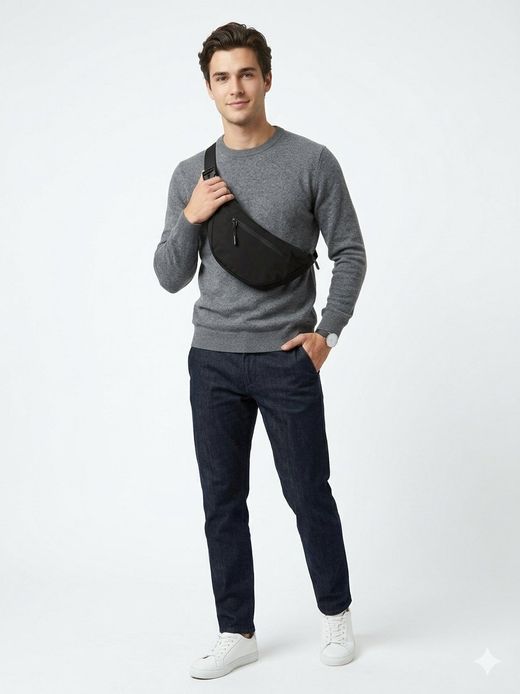 Riñonera monocolor Jack & Jones Black