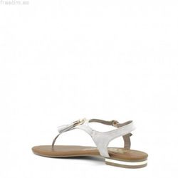 Einfache Wildledersandale mit kleinen Fransen Hoy Voy Hielo