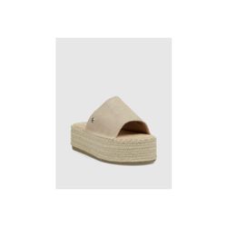 Sandalia con plataforma esparto Xti Beige