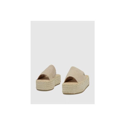 Sandalia con plataforma esparto Xti Beige