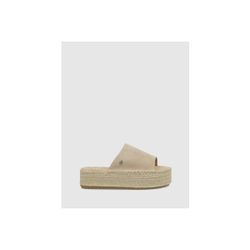 Sandalia con plataforma esparto Xti Beige