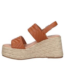 Sandalia con plataforma esparto Xti Camel