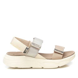 Sandalia de tiras tricolor Xti Beige