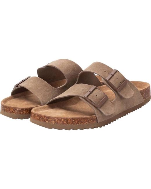 Sandalia plana bio con hebillas Xti Taupe