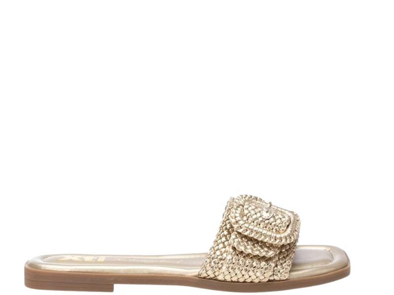 Sandalia plana con hebilla Xti Oro 35