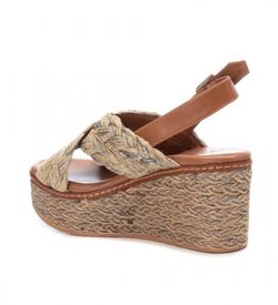 Sandalias con cuña cruzada Xti Plomo