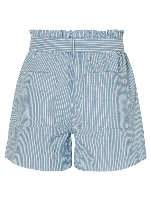 Vero Moda Hellblaue Höhle Slim Striped Belt High Waist Short