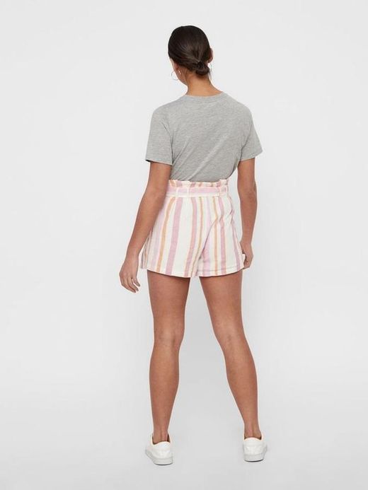 Short large avec ceinture et larges rayures verticales Vero Moda Foxglobe