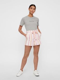 Short large avec ceinture et larges rayures verticales Vero Moda Foxglobe