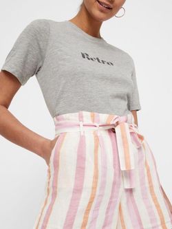 Short large avec ceinture et larges rayures verticales Vero Moda Foxglobe