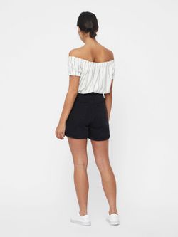 Shorts 5 bolsillos ancho Vero Moda Black