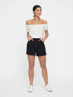 Shorts 5 bolsillos ancho Vero Moda Black