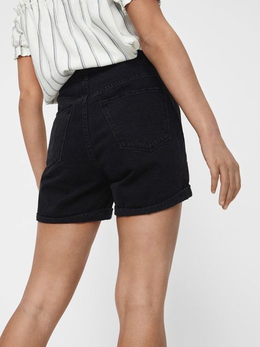 Shorts 5 bolsillos ancho Vero Moda Black