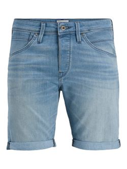 Shorts 5 bolsillos de aspecto desgastado Jack & Jones Blue Denim