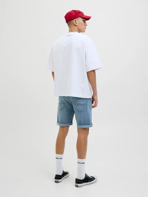 Shorts 5 bolsillos de aspecto desgastado Jack & Jones Blue Denim