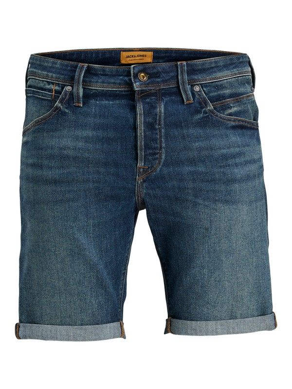 Shorts 5 bolsillos de aspecto desgastado Jack & Jones Dark Denim 4XL