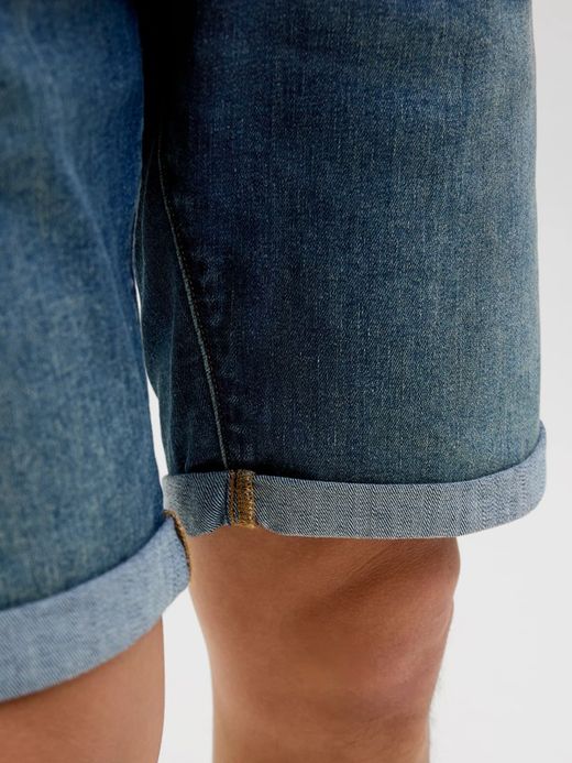 Shorts 5 bolsillos de aspecto desgastado Jack & Jones Dark Denim