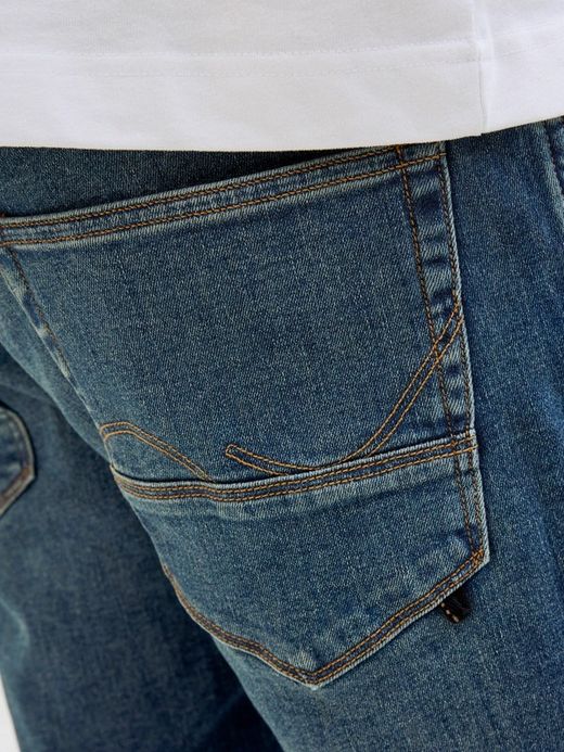 Shorts 5 bolsillos de aspecto desgastado Jack & Jones Dark Denim