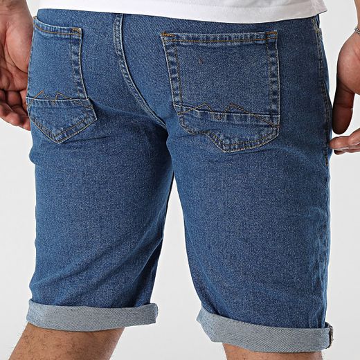 Shorts 5 bolsillos elástico Blend Of America Denim Middle Blue