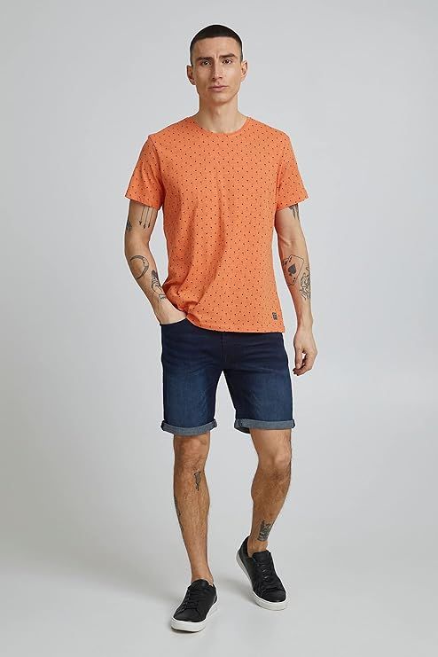 Shorts 5 bolsillos elástico de aspecto desgastado Blend Of America Denim Darkblue