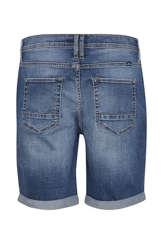 Shorts 5 bolsillos elástico de aspecto desgastado Blend Of America Denim Middle Blue