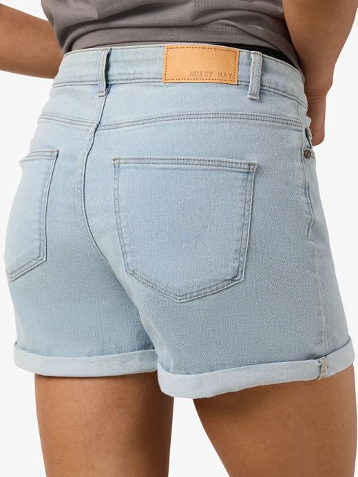 Shorts 5 bolsillos elástico Noisy May Light Blue Den