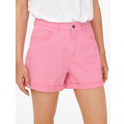 Shorts 5 bolsillos HW elástico Only Pink