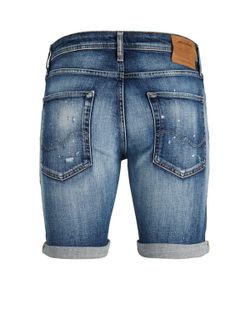 Shorts 5 bolsillos tejano desgastado Jack & Jones Blue Denim