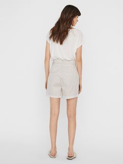 Short large à rayures et ceinture Vero Moda Snow White