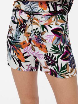Shorts con estampado floral multicolor Jdy Cloud Dancer