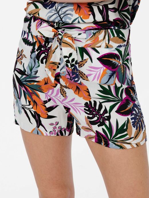 Shorts con estampado floral multicolor Jdy Cloud Dancer