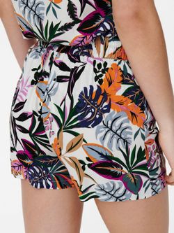 Shorts con estampado floral multicolor Jdy Cloud Dancer