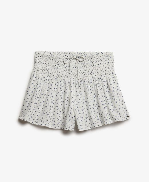 Shorts con estampado flores Superdry Off White