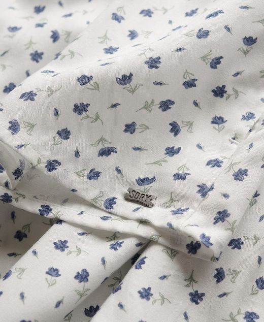 Shorts con estampado flores Superdry Off White