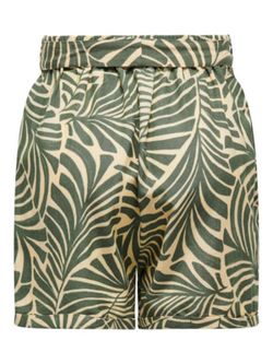 Shorts con estampado hojas tropicales Only Kalamata