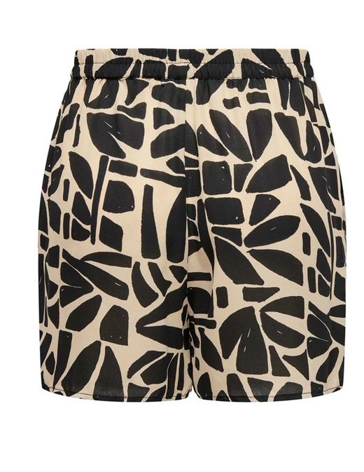 Shorts con goma estampado abstracto monocolor Only Black